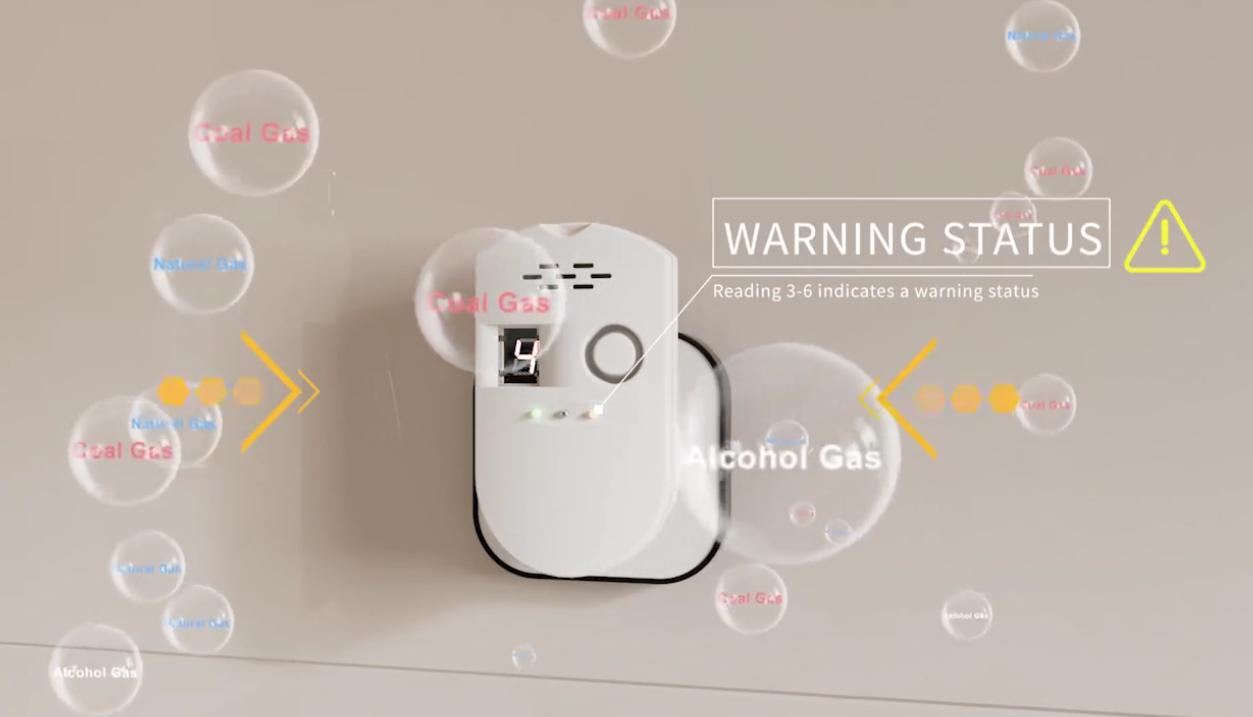 Ningbo Pdlux PD-GSV8 Smart Gas Siqnal - Ətraflı qaz aşkarlanması və təhlükəsizlik sistemi