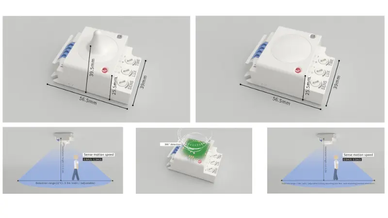 PDLUX, Ağıllı Daxili İşıqlandırma üçün PD-MV1029A və PD-MV1029B 5,8 GHz Mikrodalğalı Sensorları təqdim etdi