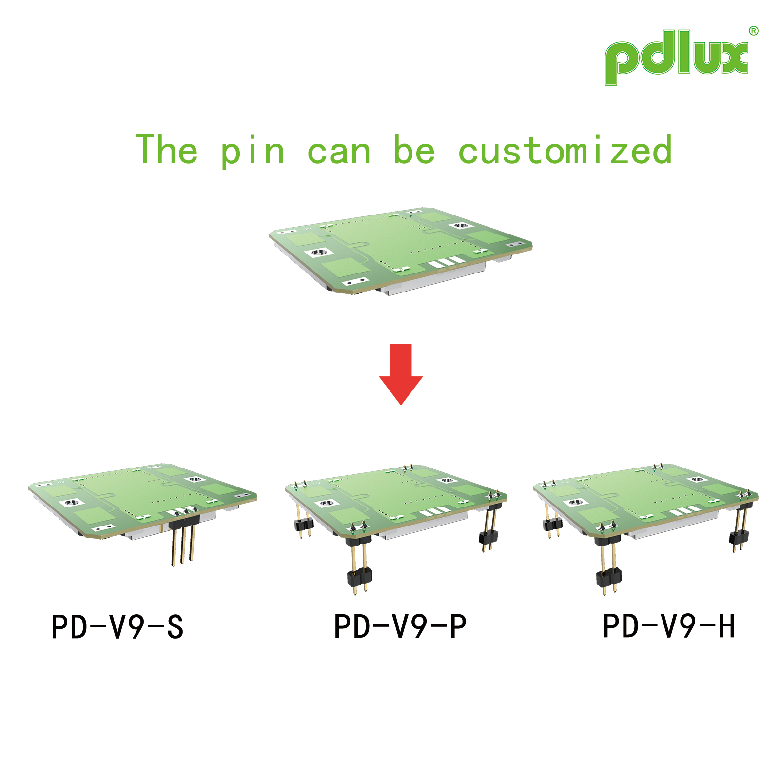 PDLUX Təkmilləşdirilmiş PD-V9H/PD-V9P/PD-V9S X-Band Doppler Algılama Modullarını təqdim edir, Fərdi Pinsiz Versiya Könüllüdür